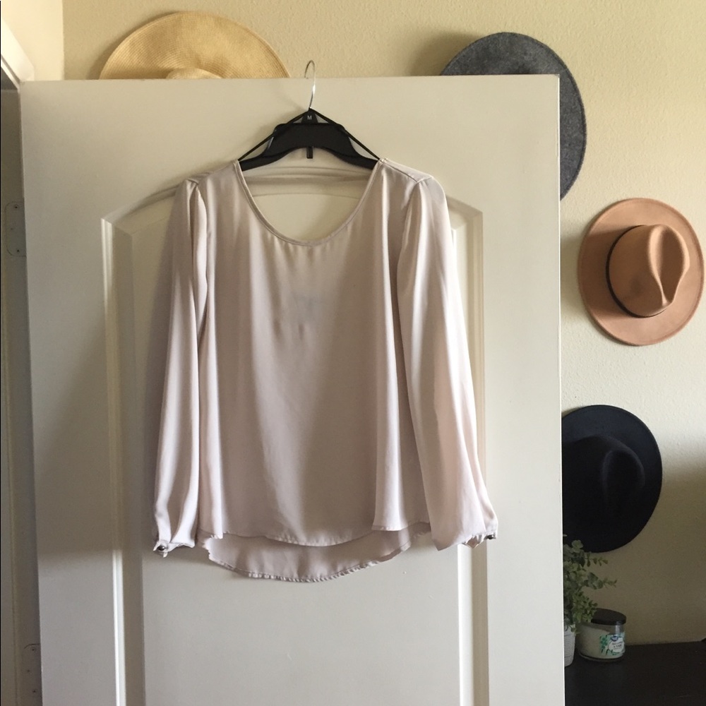 Sheer tan shirt